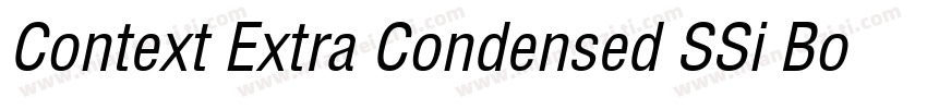 Context Extra Condensed SSi Bold Ex字体转换